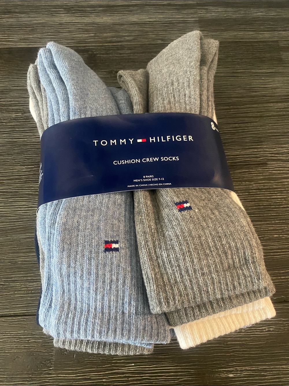 Tommy Hilfiger Cushioned Crew Socks 7-12 3/Colors